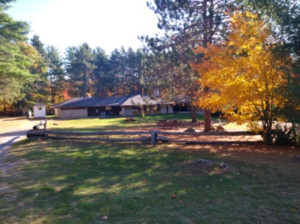 Schmieder Hall - the centre of  Main Gamp
Nestled in the trees, this is a wonderful gathering space for summer and fall.